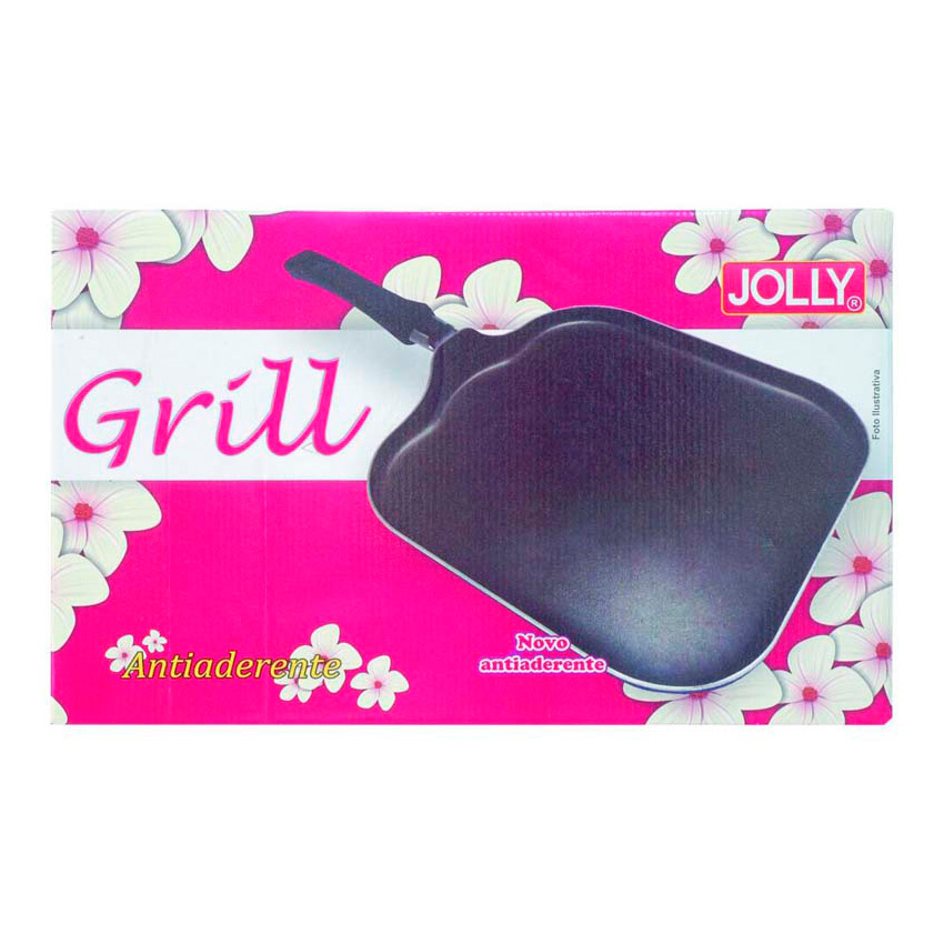 Grill 25 Liso AA Com Caixa 24x24x1,6 cm - INMETRO nº 732/2019